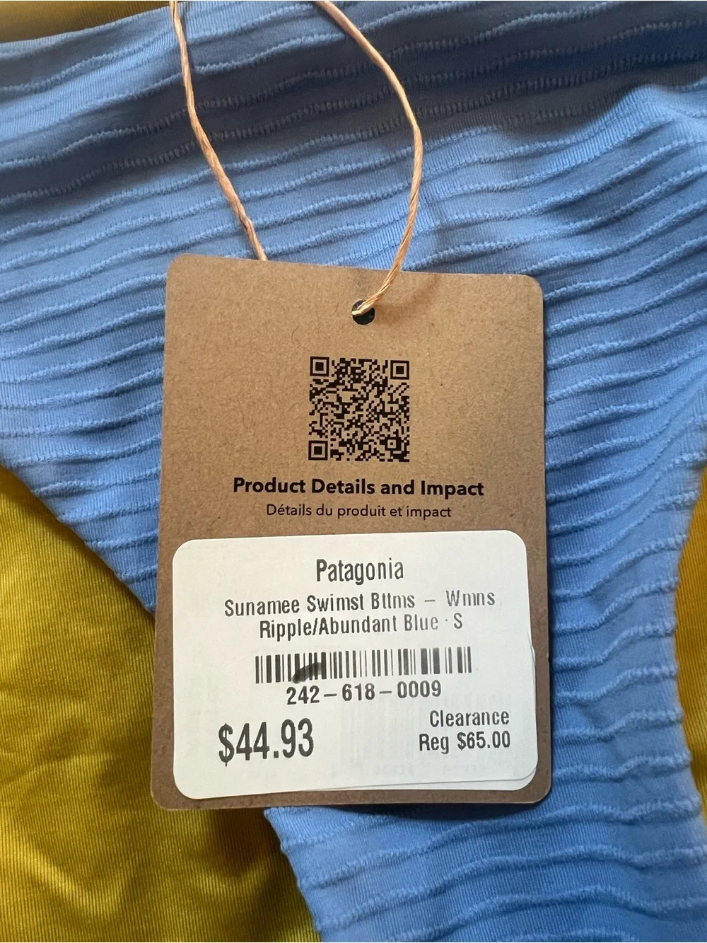 NWT Patagonia Sunamee Ribbed Swim Bottoms